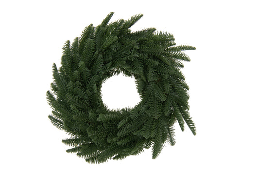 Wreath Artificial Plastic Dark Green Medium