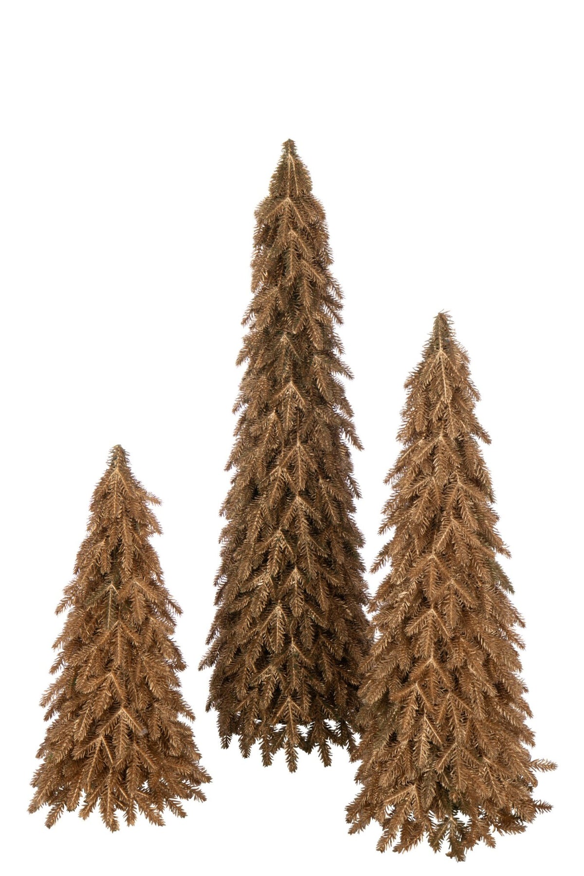 Christmas Tree Artificial Plastic Gold Colored Large