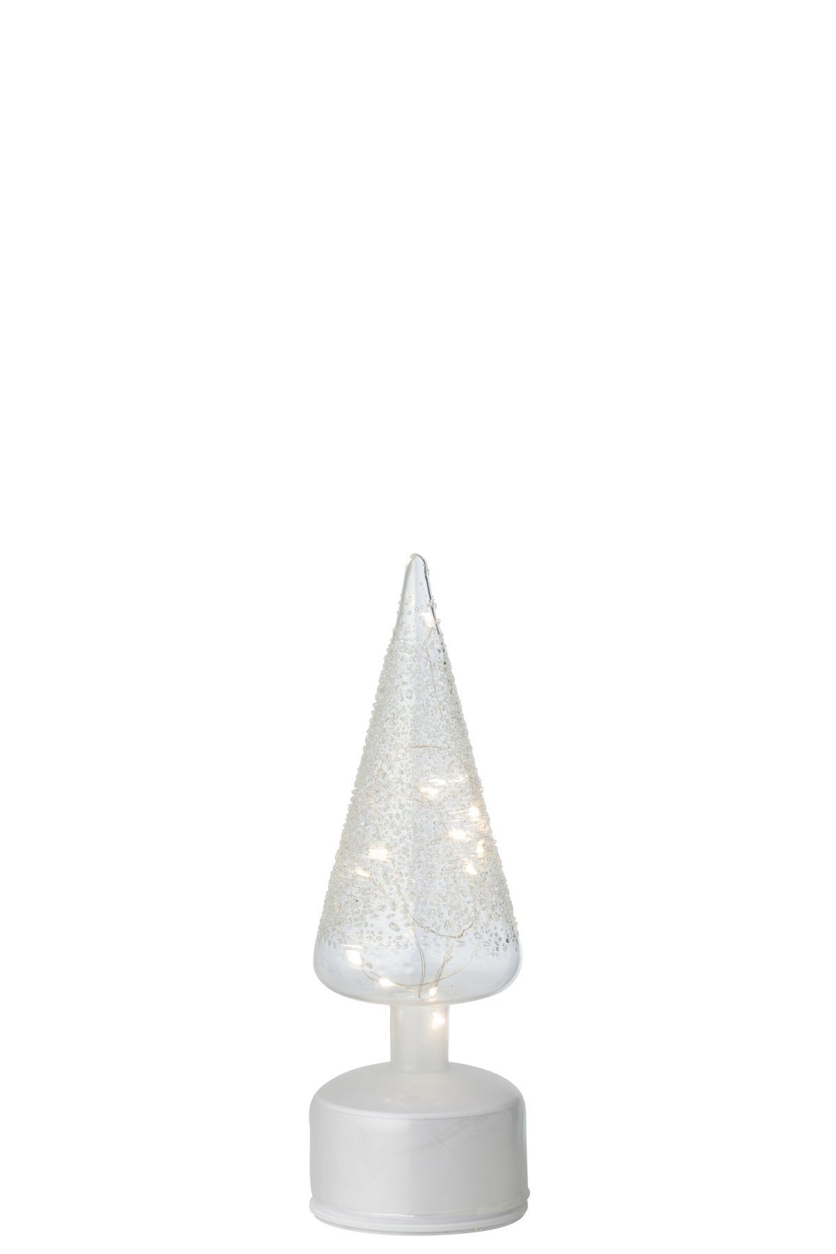 Tree LED Turning Glass White/Transparent Small
