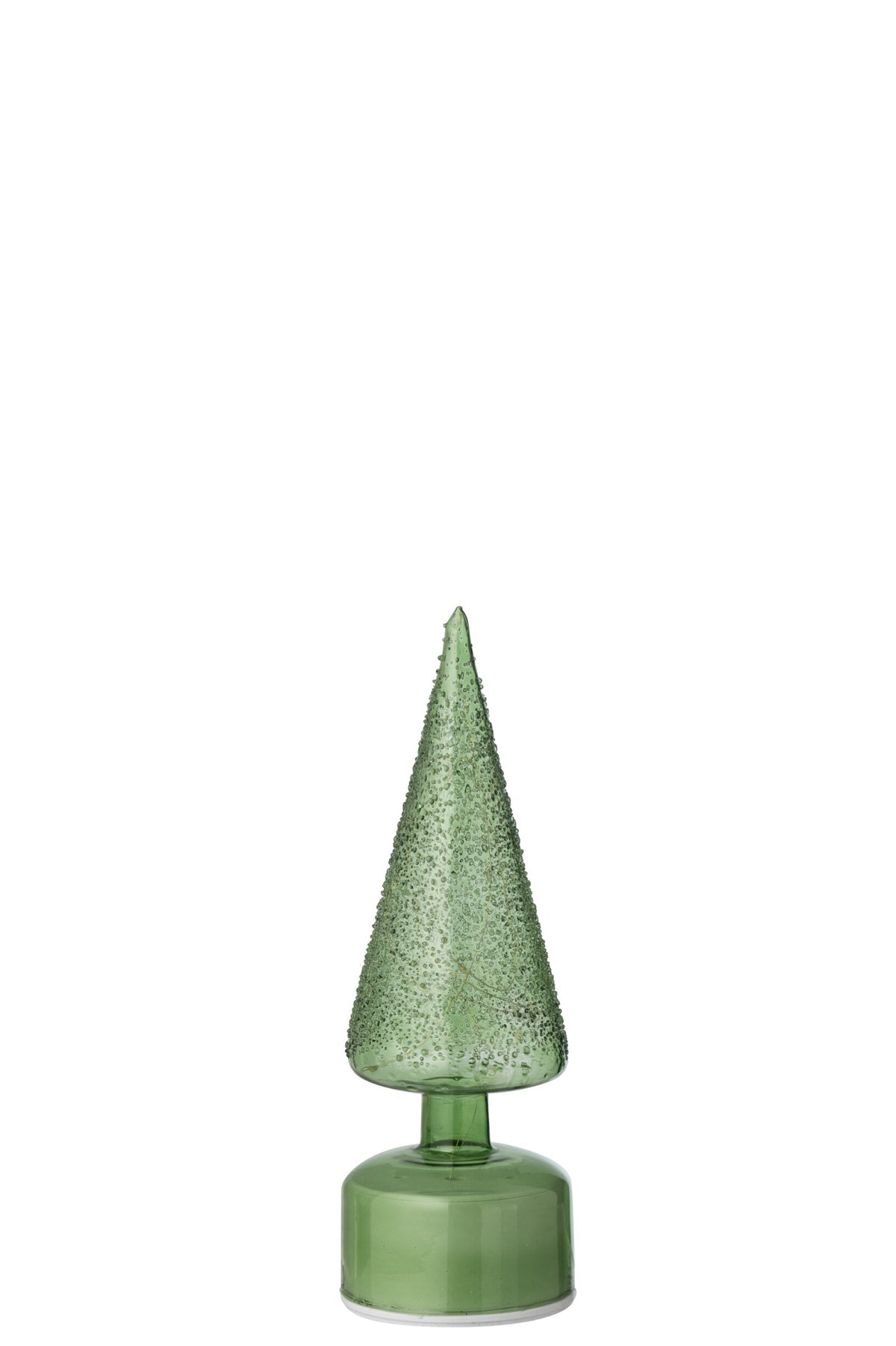 Tree LED Turning Glass Green Small