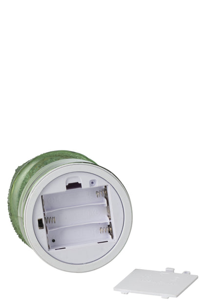 Tree LED Turning Glass Green Small
