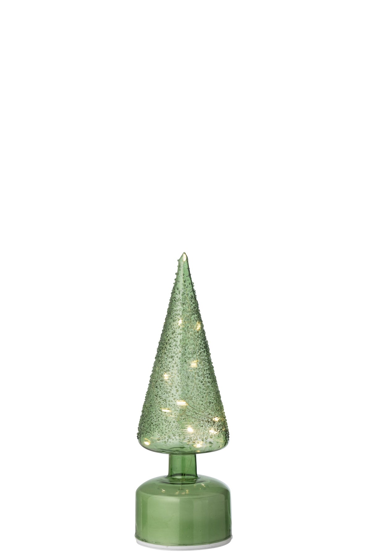 Tree LED Turning Glass Green Small