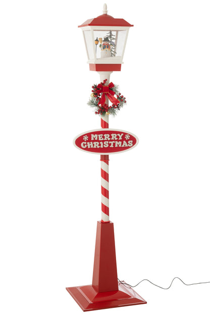 Street Lamp LED Snow Plastic Christmas Red/Green