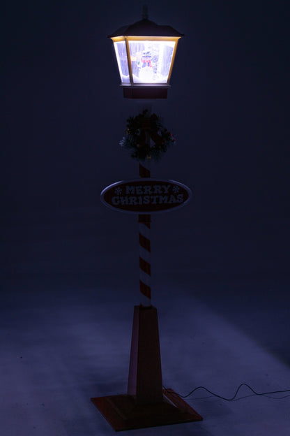 Street Lamp LED Snow Plastic Christmas Red/Green