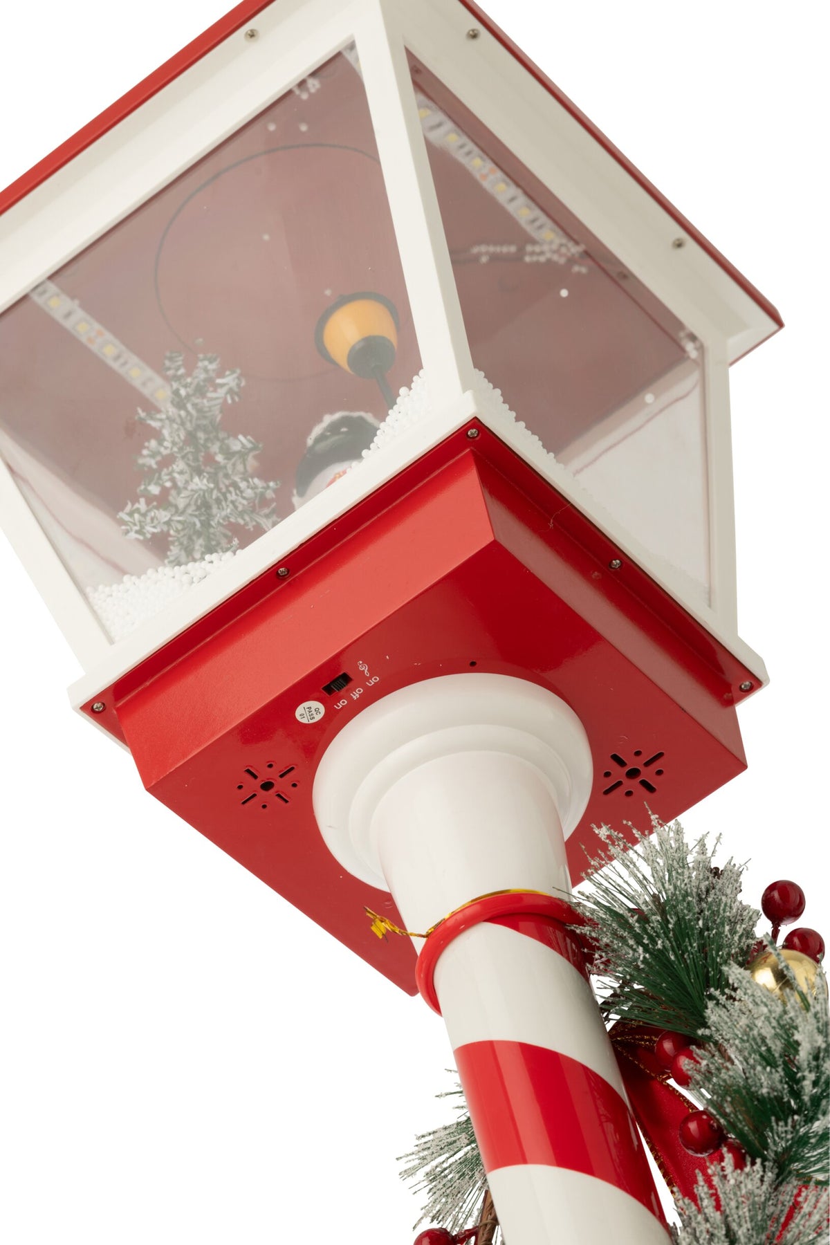 Street Lamp LED Snow Plastic Christmas Red/Green