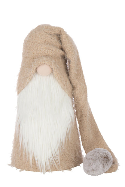 Santa Claus Winter Polyester Beige/White Large