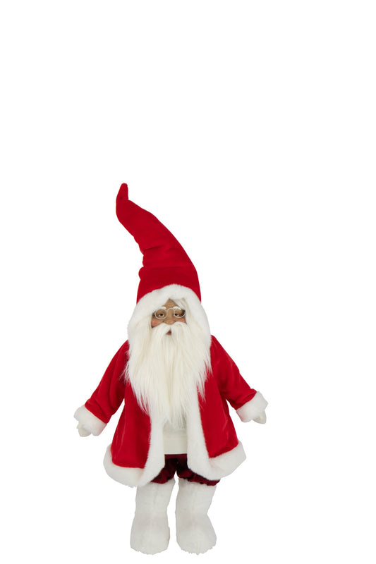 Santa Claus Glasses Polyester Red/White