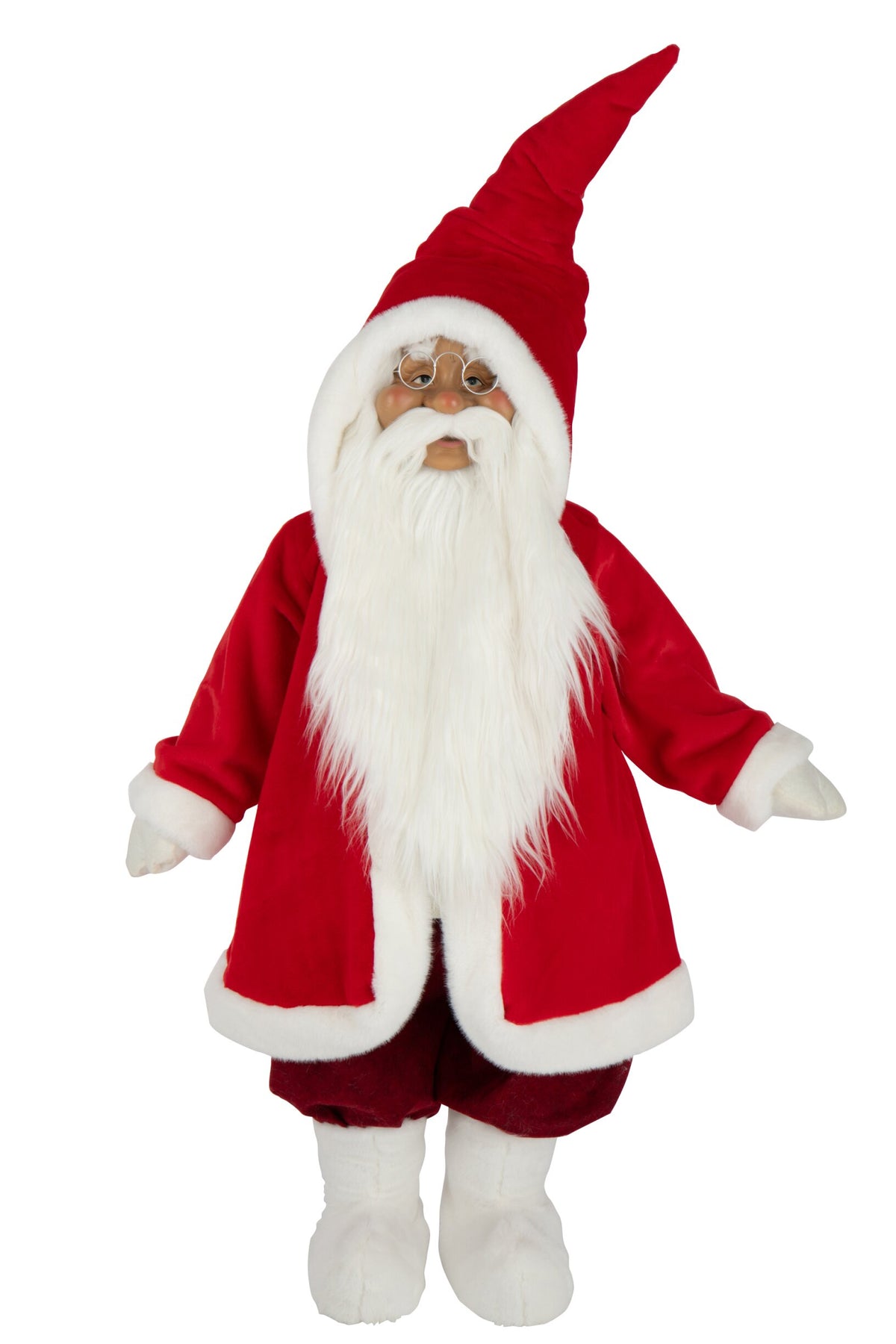 Santa Claus Glasses Polyester Red/White