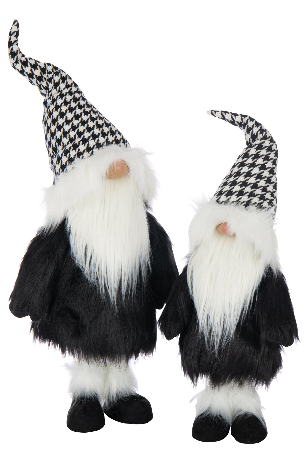 Santa Claus Pied-De-Poule Polyester Black/White