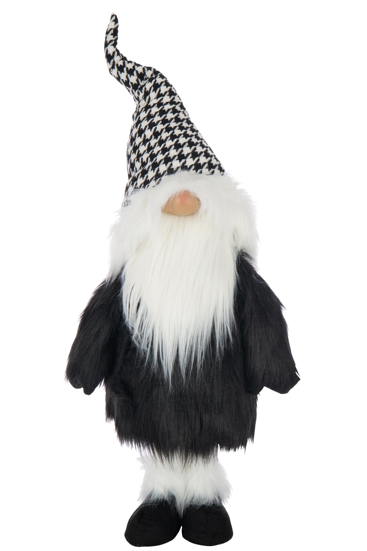 Santa Claus Pied-De-Poule Polyester Black/White
