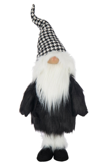 Santa Claus Pied-De-Poule Polyester Black/White