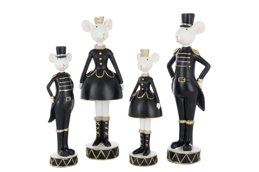 Mouse Musician Polyresin Multicolored Large Assortment Of 2