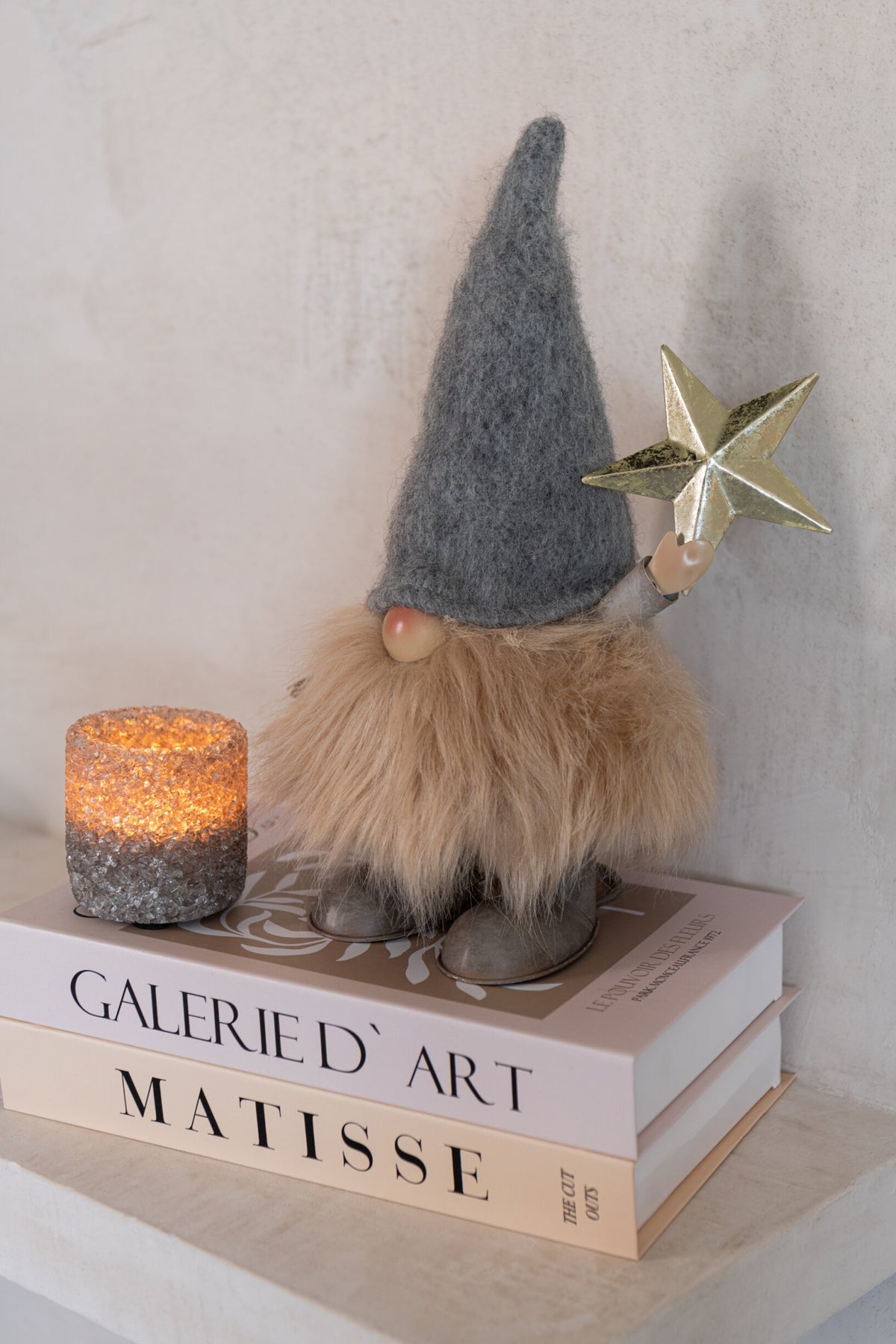 Santa Claus Star + Tree Metal Multi Large Assortment Of 2