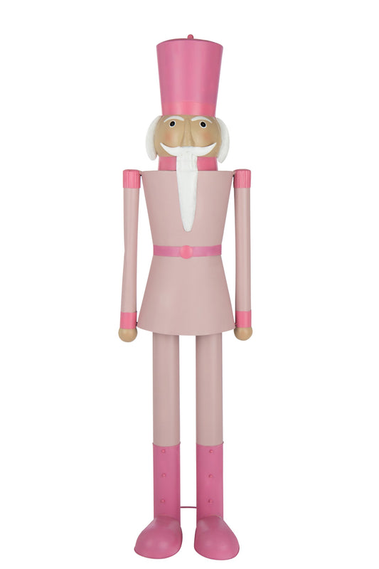 Nutcracker Moustache Metal Pink Large