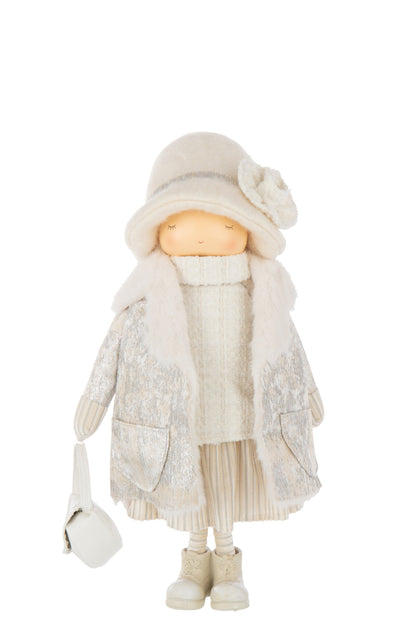 Girl Bag Polyester Off-White Large