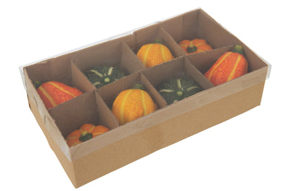 Box Of 8 Pumpkin Clay Multicolored