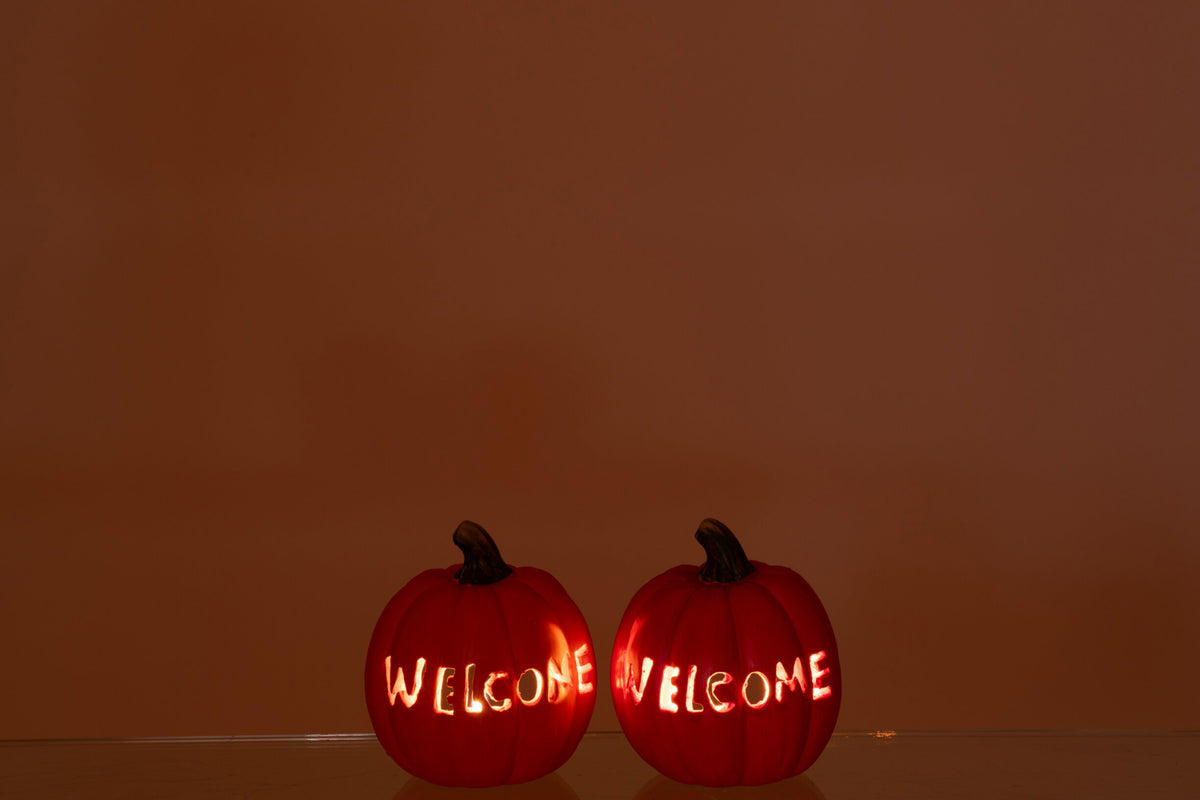 Pompoen Welcome Klei Oranje/Donkeroranje Small Assortiment Van 2