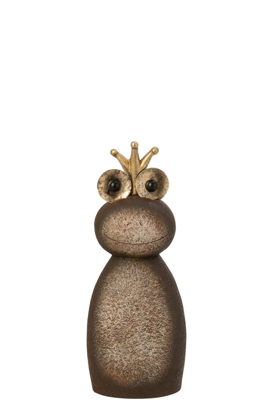 Frog Crown Magnesium Dark Brown/Gold Colored Small