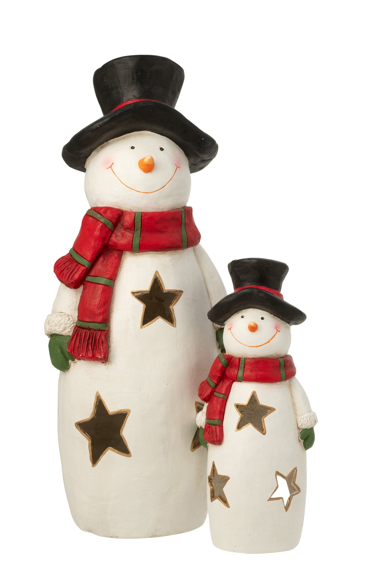 Snowman Scarf + Hat Magnesium Multicolored Large