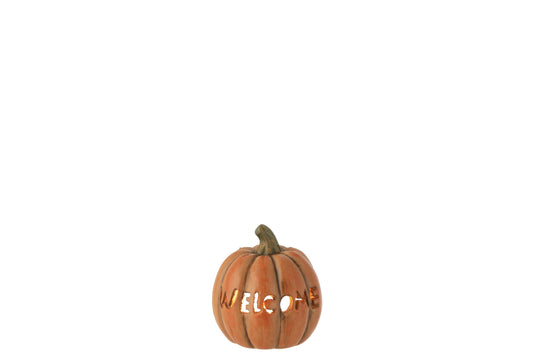 Pompoen Welcome Klei Caramel Small