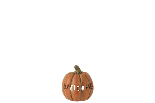 Pompoen Welcome Klei Caramel Small