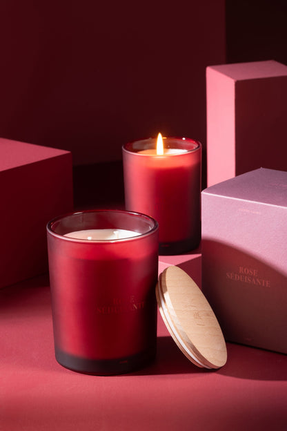Geurkaars Accords Essentiels Rose Seduisante-38h