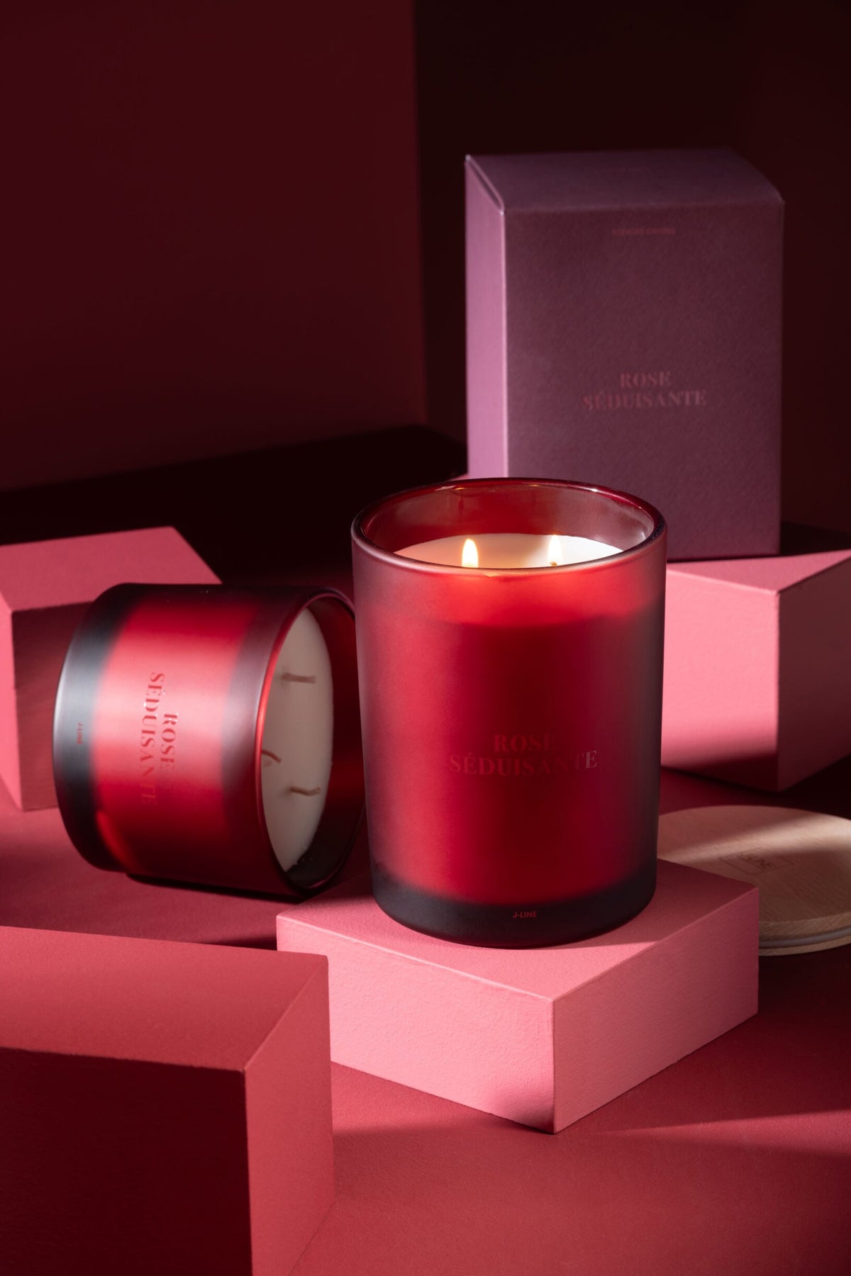 Geurkaars Accords Essentiels Rose Seduisante-52h