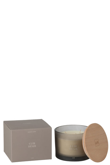 Geurkaars Accords Essentiels Cuir Desir-28h