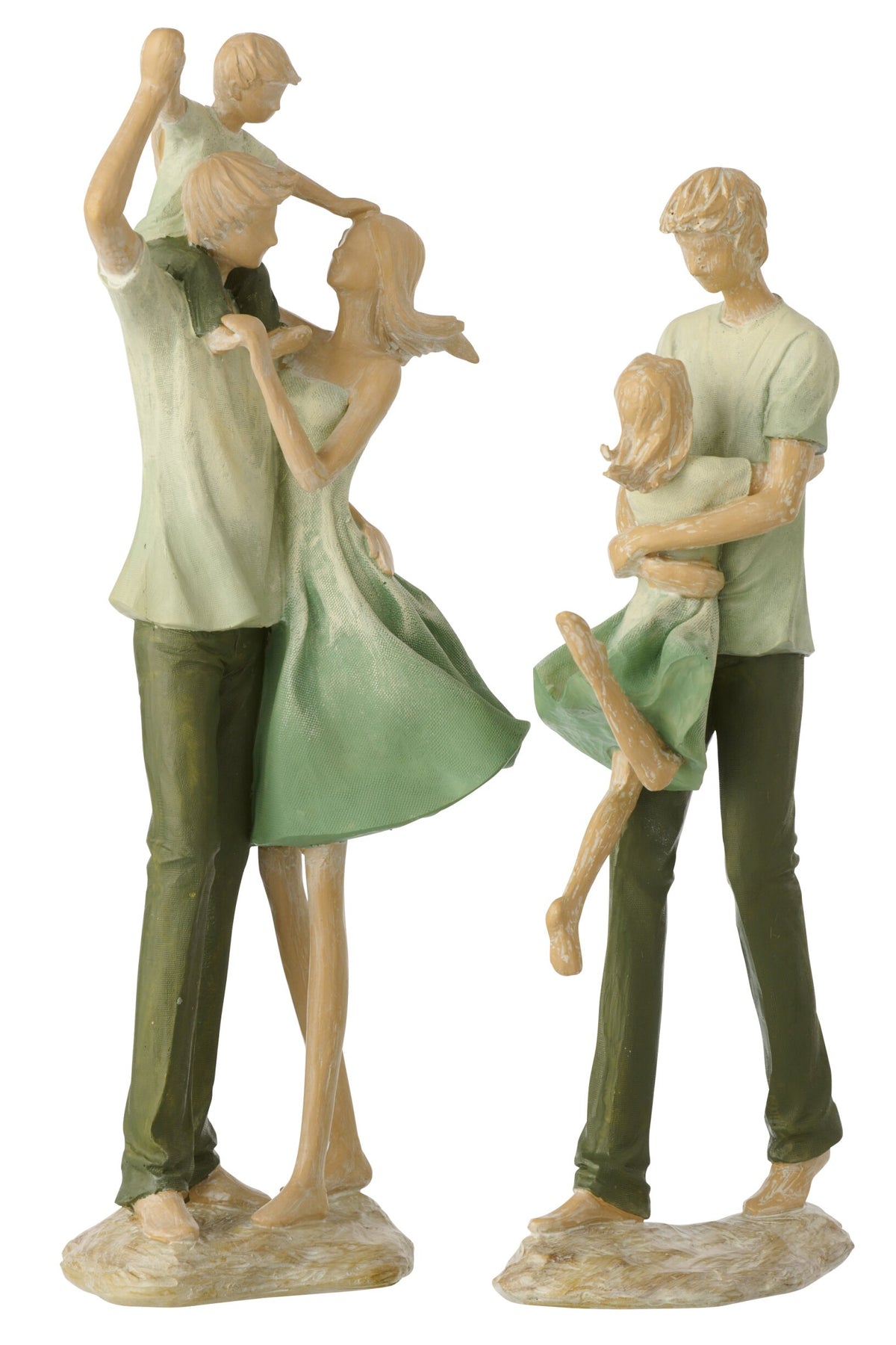 Family 1 Child Polyresin Green/Ecru