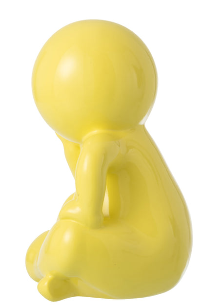 Figurine Marcel Resin Yellow