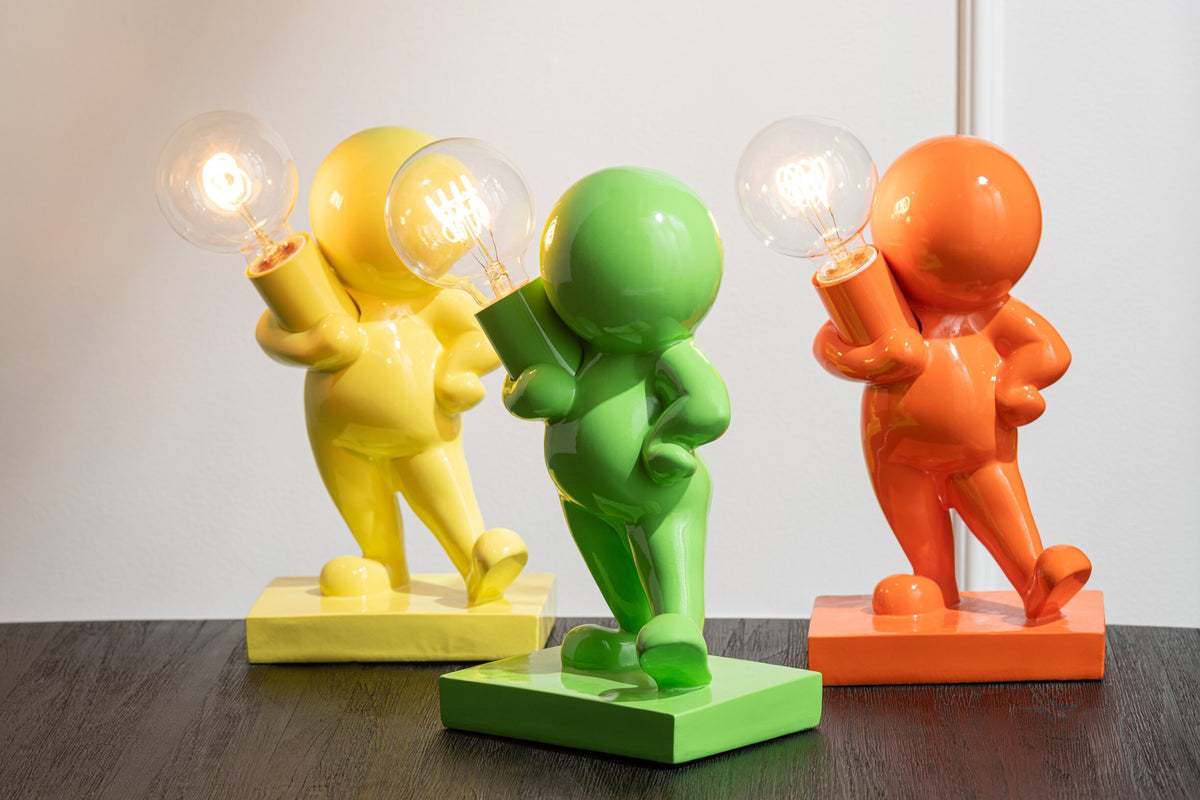 Marcel green resin table lamp