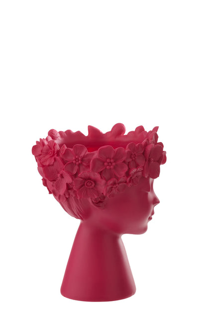 Flowerpot Head Limepowder Fuchsia Small