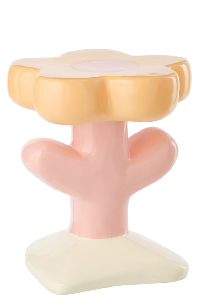 Side Table Flower Ella Fibreglass Multi