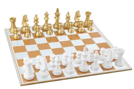 Chess Set Polyresin Multicolored