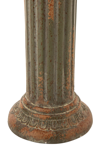 Pedestal Antique Outdoor Magnesium Dark Green