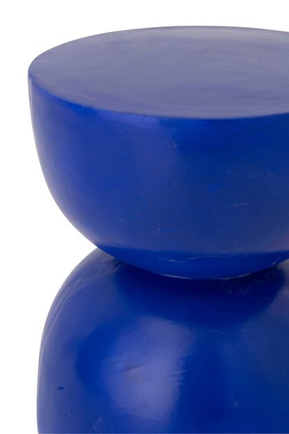 Side Table Hourglass Magnesium Cobalt Blue
