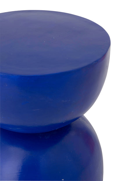 Side Table Hourglass Magnesium Cobalt Blue