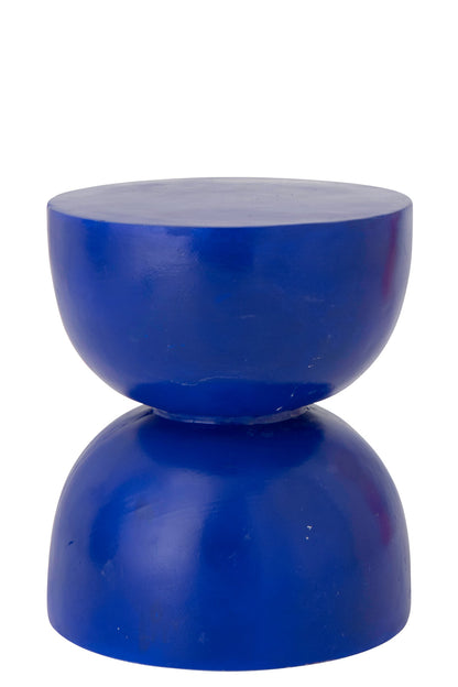 Side Table Hourglass Magnesium Cobalt Blue