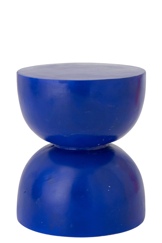 Side Table Hourglass Magnesium Cobalt Blue