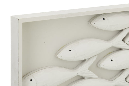 Wall Object Fish MDF White
