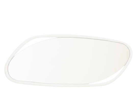 Wall Mirror Irregular Mdf/Paint White