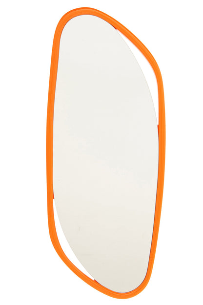 Wall Mirror Irregular Mdf/Paint Orange