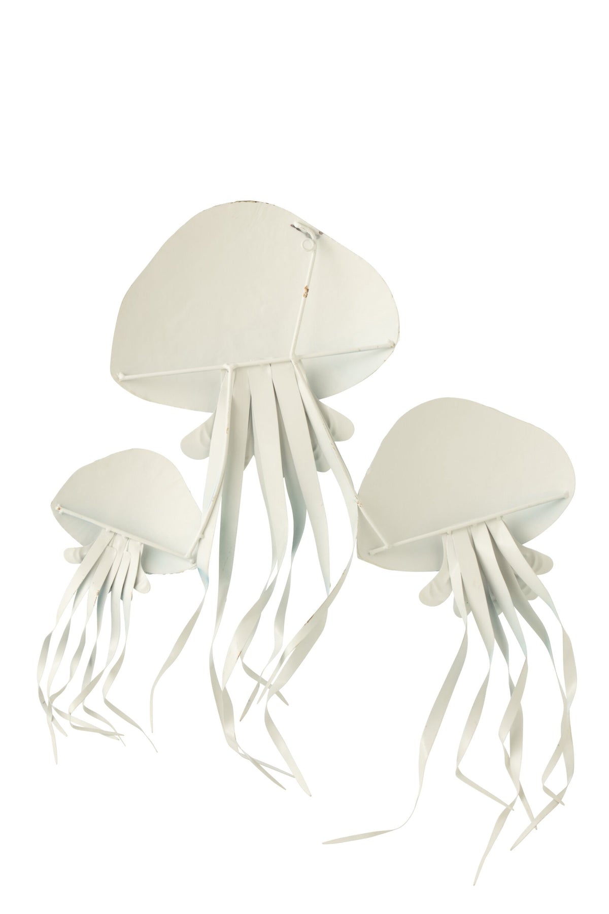 Wall Decoration Jellyfish Iron Blue/White