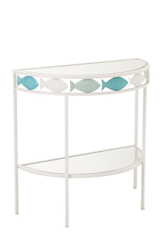 Console Fish Iron Light Blue/White