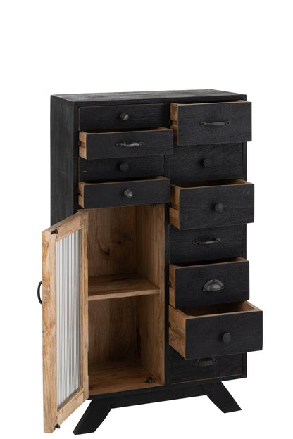 Cabinet Mango Wood Black