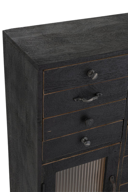 Cabinet Mango Wood Black