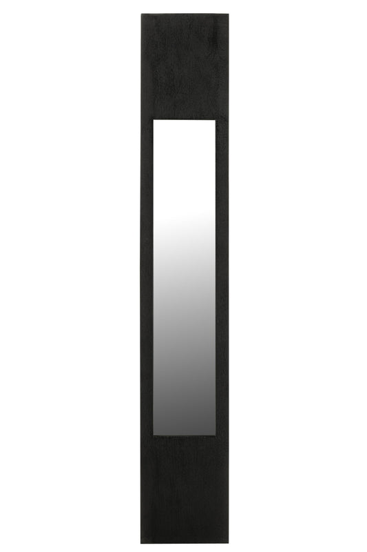Wall Mirror Mango Wood Black Large