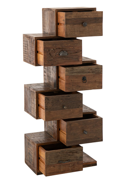 Chest Of Drawers Toro Recycled Wood Natural