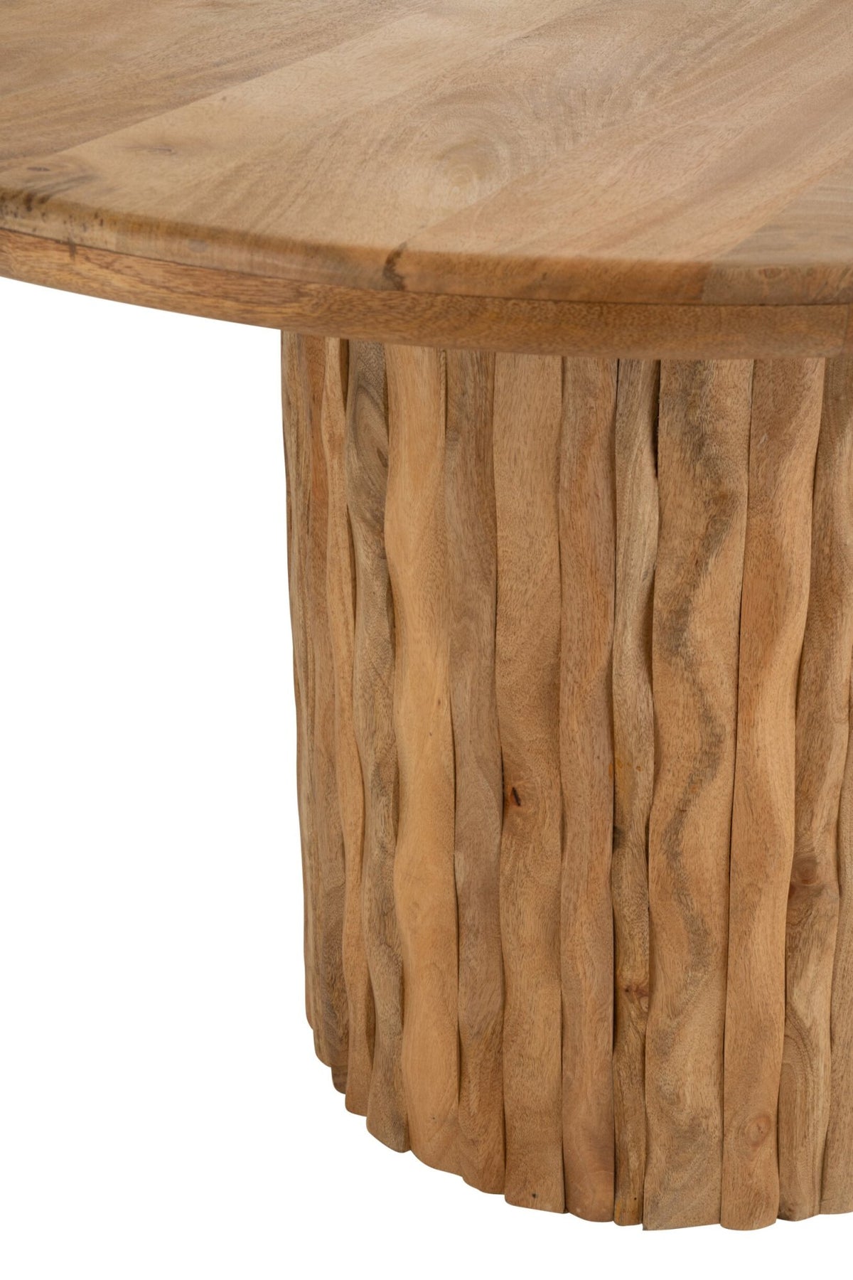 Dining Table Curve Round Wood Natural