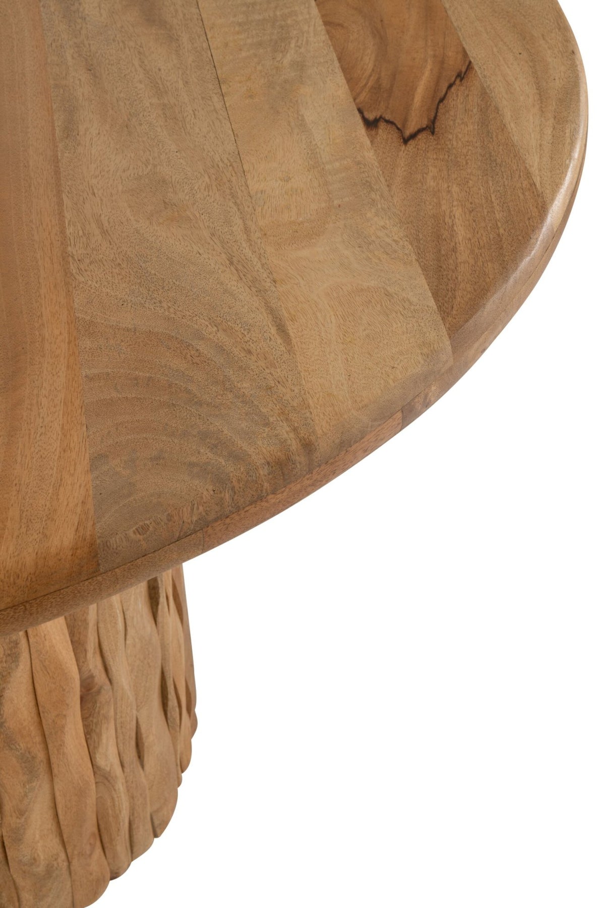 Dining Table Curve Round Wood Natural